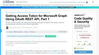 
                            6. Getting Access Token for Microsoft Graph Using OAuth REST API, Part 1