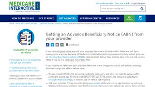 
                            11. Getting an Advance Beneficiary Notice (ABN) from your provider ...