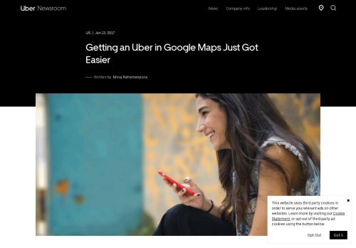 
                            2. Getting an Uber in Google Maps Just Got Easier | Uber Newsroom US