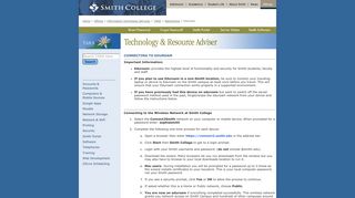 
                            9. Getting Connected to Eduroam Wi-Fi Connection - Smith College