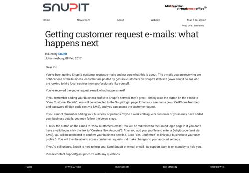 
                            4. Getting customer request e-mails: what happens next - Snupit Press ...