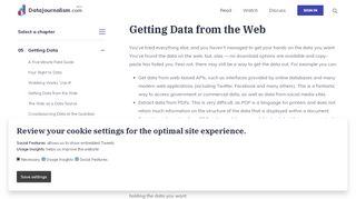 
                            1. Getting Data from the Web - The Data Journalism Handbook