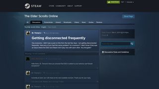 
                            7. Getting disconnected frequently :: The Elder Scrolls Online English