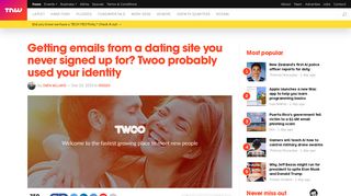 
                            13. Getting emails from a dating site you never signed up for? Twoo ...
