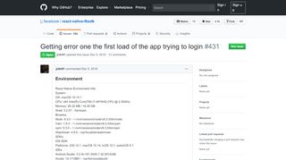 
                            12. Getting error one the first load of the app trying to login · Issue #431 ...