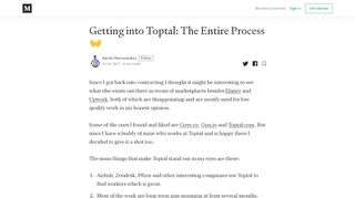 
                            6. Getting into Toptal: The Entire Process – Karolis Ramanauskas ...