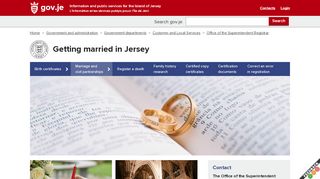 
                            5. Getting married in Jersey - States of Jersey