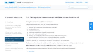 
                            9. Getting New Users Started on IBM Connections Portal – Ingram Micro ...