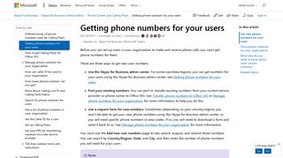 
                            4. Getting phone numbers for your users | Microsoft Docs