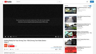 
                            12. Getting Ready For Your Driving Test - RSA Driving Test Video ...