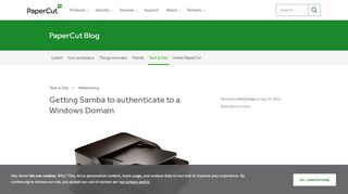 
                            5. Getting Samba to authenticate to a Windows Domain - PaperCut Blog