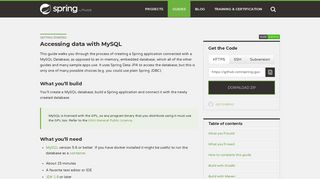 
                            12. Getting Started · Accessing data with MySQL - Spring