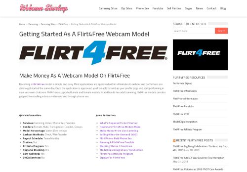 
                            6. Getting Started As A Flirt4Free Webcam Model - Webcam Startup