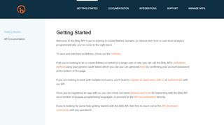 
                            5. Getting Started - Bitly API Documentation