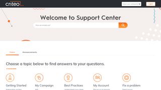 
                            5. Getting Started – Criteo Support Center