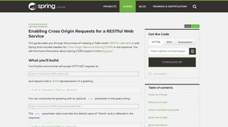 
                            3. Getting Started · Enabling Cross Origin Requests for a ... - Spring