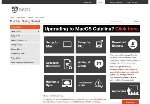 
                            9. Getting Started - EndNote - Subject guides at University of Sydney