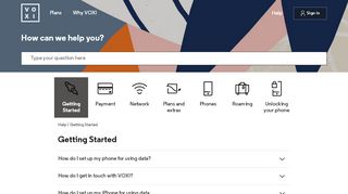 
                            3. Getting started FAQs | VOXI