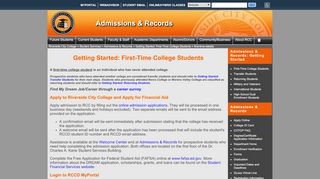 
                            6. Getting Started: First-Time College Students - Riverside City College