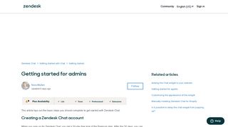 
                            9. Getting started for admins – Zendesk Chat