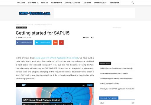 
                            8. Getting started for SAPUI5 - ABAP Tutorials