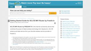 
                            7. Getting Started Guide for 4G LTE MiFi Router by FreeAir.tv : ...