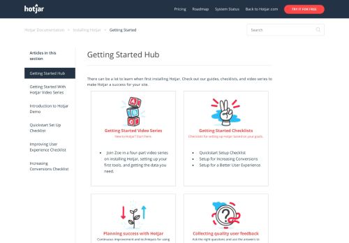 
                            9. Getting Started - Hotjar