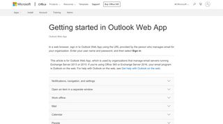 
                            3. Getting started in Outlook Web App - Office Support - Office 365