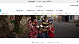 
                            11. Getting Started - LDS.org