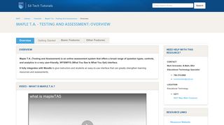 
                            9. Getting Started - Maple T.A. - Testing And Assessment - Library at ...