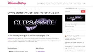 
                            6. Getting Started On Clips4Sale: Info For Models and Studios