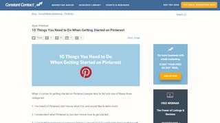 
                            10. Getting Started on Pinterest? 10 Things You Need to Do