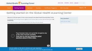 
                            7. Getting started on the Global Health eLearning Center | Global Health ...