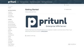 
                            3. Getting Started - Pritunl