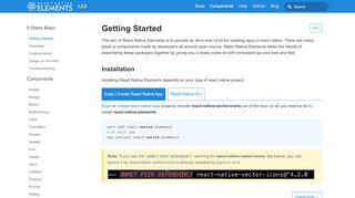 
                            7. Getting Started · React Native Elements