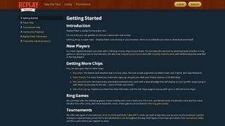 
                            5. Getting Started · Replay Poker