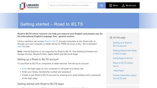 
                            13. Getting started – Road to IELTS - Libraries Tasmania