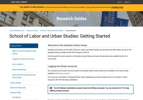 
                            10. Getting Started - School of Labor and Urban Studies - Research ...
