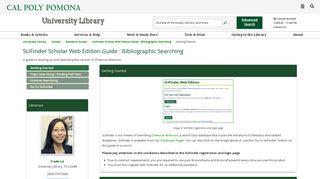 
                            10. Getting Started - SciFinder Scholar Web Edition Guide : Bibliographic ...