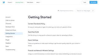 
                            9. Getting Started — Support — Wistia