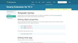 
                            10. Getting Started: Template Syntax | Smarty Extension for Yii 2 | Yii PHP ...