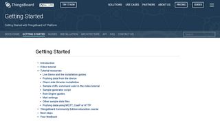 
                            2. Getting Started | ThingsBoard