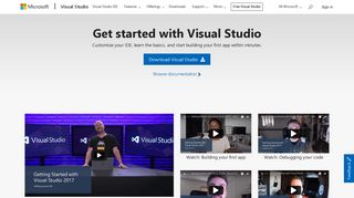 
                            3. Getting Started Tutorials & Documentation | Visual Studio - Visual Studio