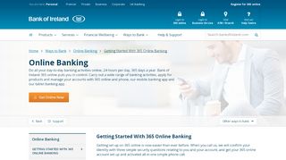
                            1. Getting Started With 365 Online Banking - Bank of Ireland