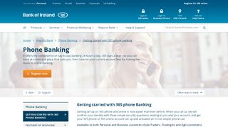 
                            3. Getting started with 365 phone banking - Bank of Ireland