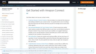 
                            6. Getting Started with Amazon Connect - Amazon Connect