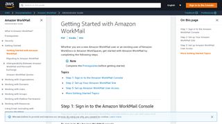 
                            3. Getting Started with Amazon WorkMail - Amazon WorkMail
