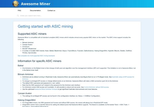 
                            8. Getting started with ASIC mining : Awesome Miner