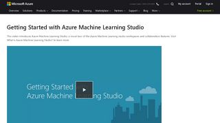 
                            8. Getting Started with Azure Machine Learning Studio - Microsoft Azure