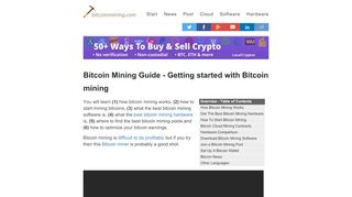 
                            9. Getting started with Bitcoin mining